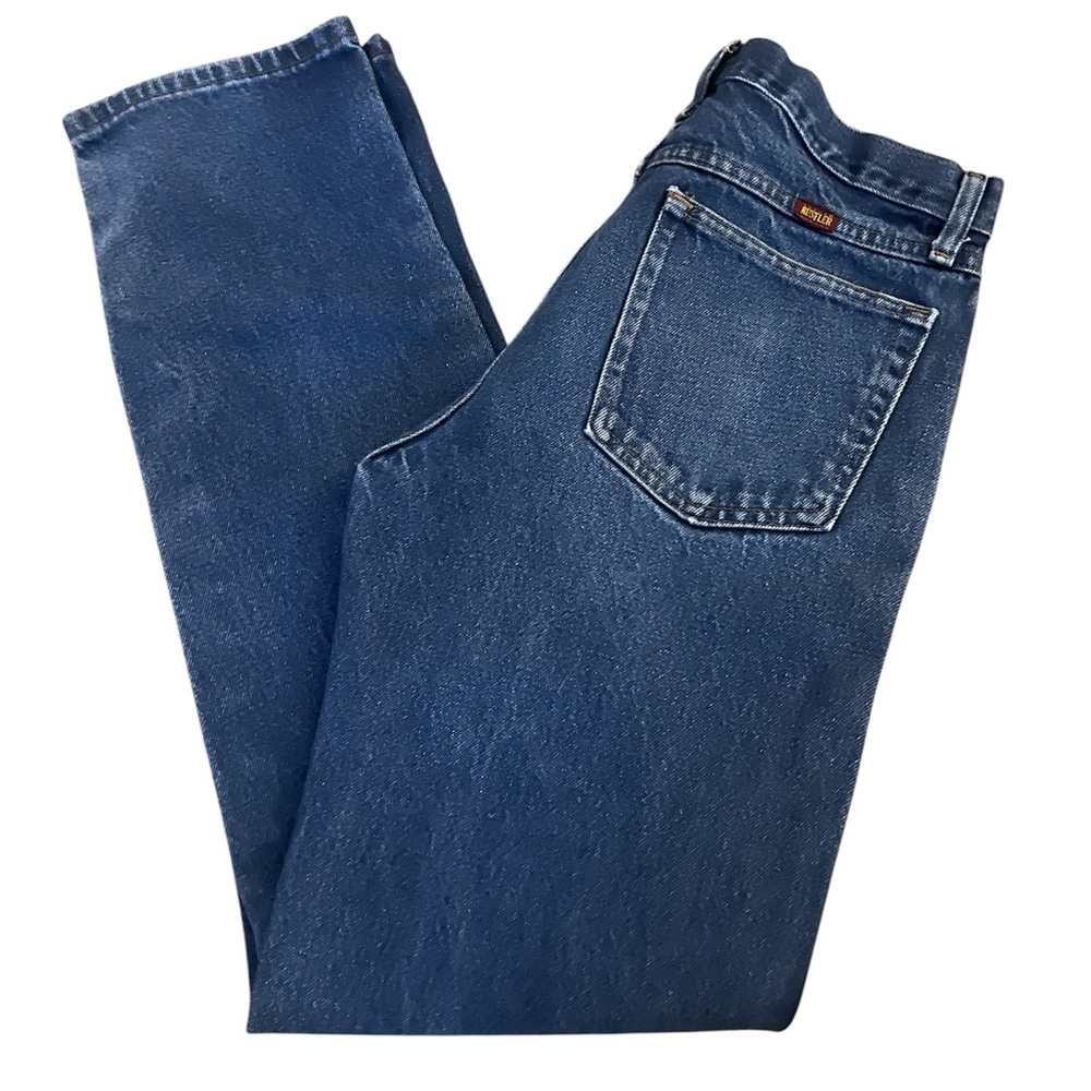 32x34 Wrangler Rustler Men’s Boot Cut Blue Jeans